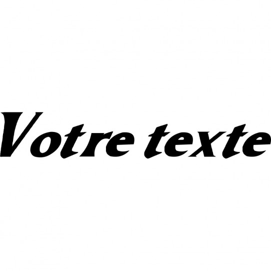 Stickers texte personnalisé