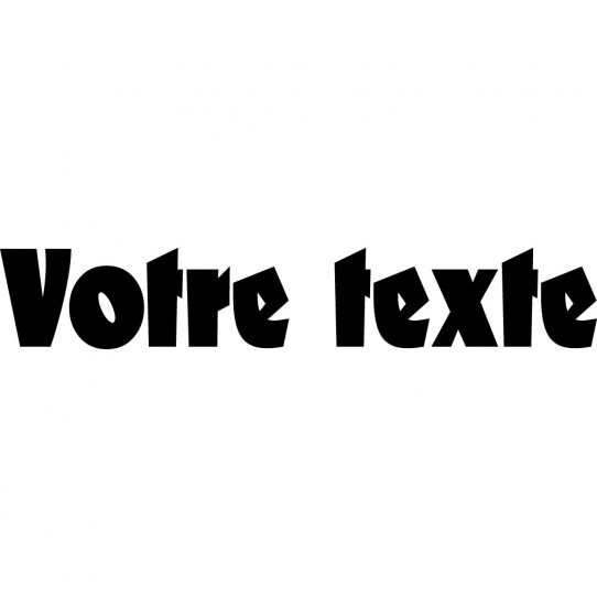 Stickers texte personnalisé