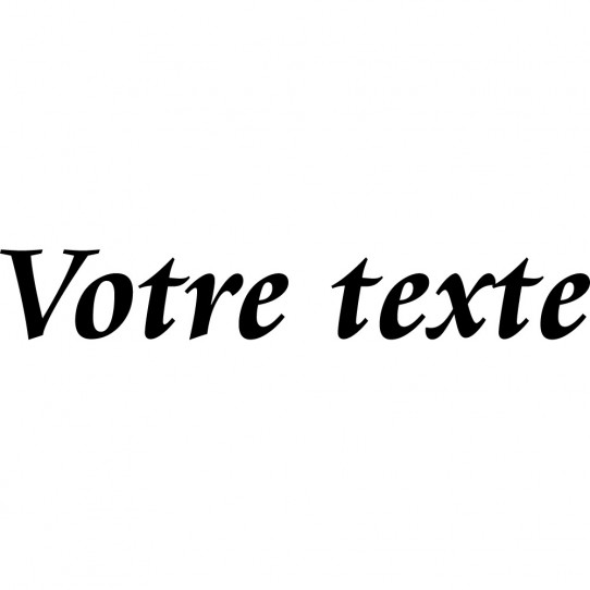 Stickers texte personnalisé