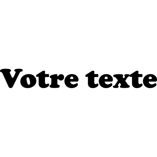 Stickers texte personnalisé