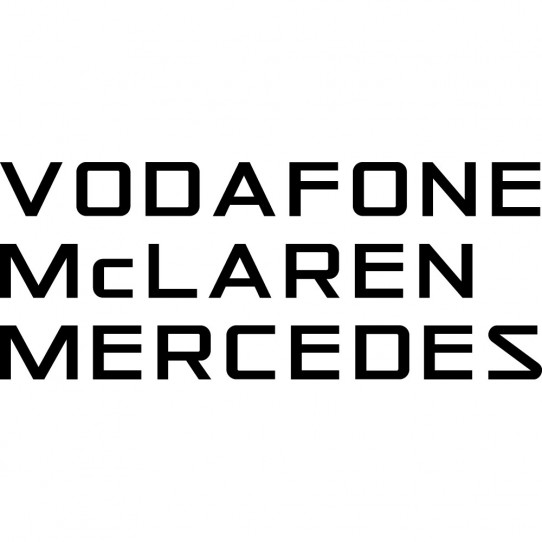 Stickers vodafone mclaren mercedes F1