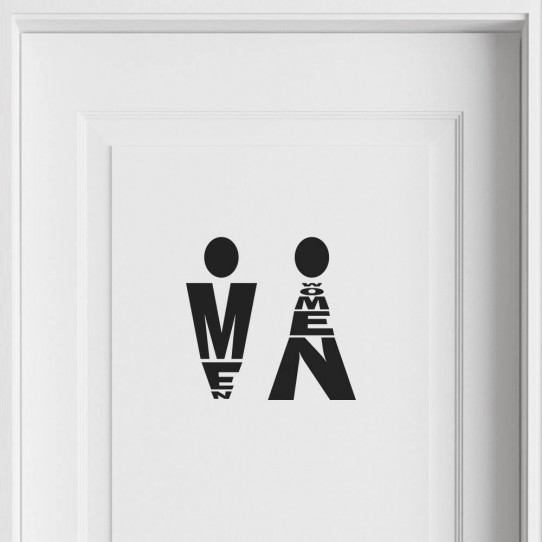 Stickers wc men women