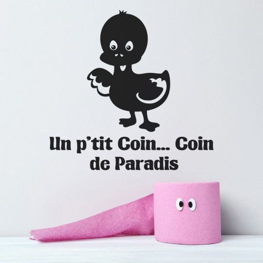 Stickers wc un p'tit coin... coin de paradis