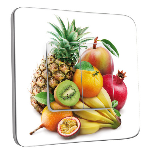 Interrupteur Décoré Double Va et Vient - Cuisine Life style Fruits2 