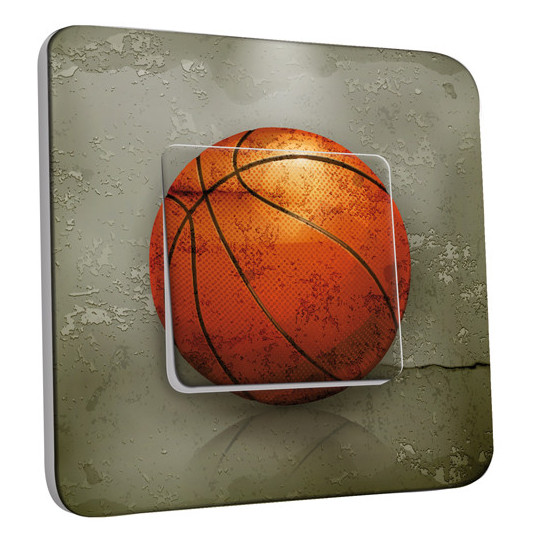 Interrupteur Décoré Simple Va et Vient - Basket-Ball 2