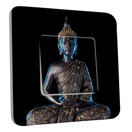 Interrupteur Décoré Simple Va et Vient - Bouddha Zen 3