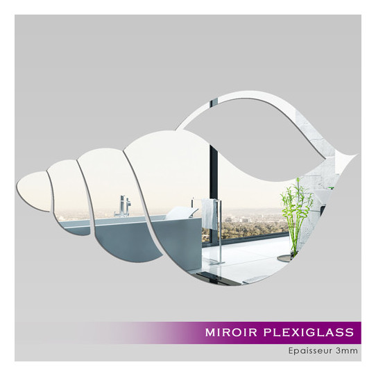Miroir Plexiglass Acrylique - Coquillage 