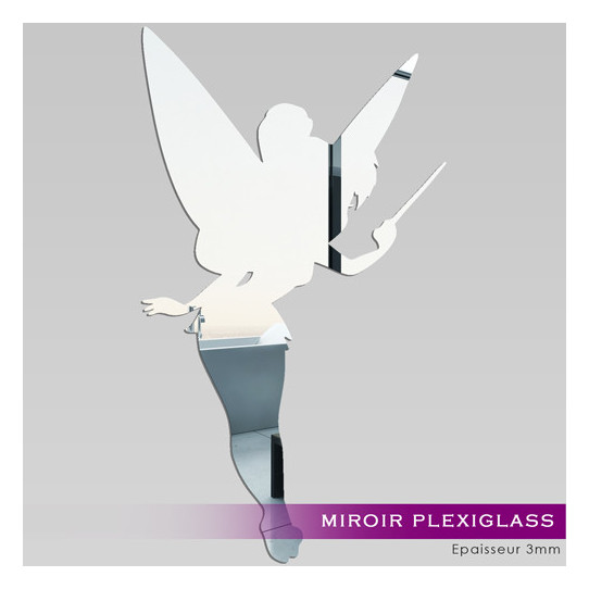 Miroir Plexiglass Acrylique Fée Clochette