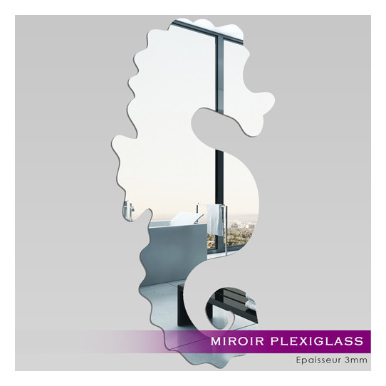 Miroir Plexiglass Acrylique - Hippocampe 