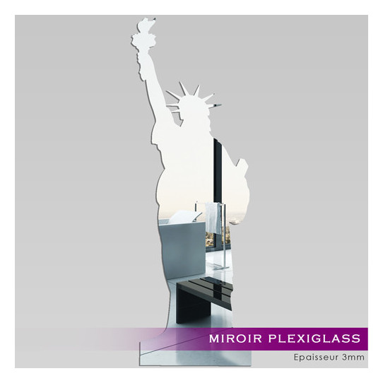Miroir Plexiglass Acrylique - Statut de la liberté