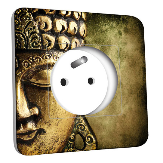 Prise décorée -  Bouddha Zoom Or 4 