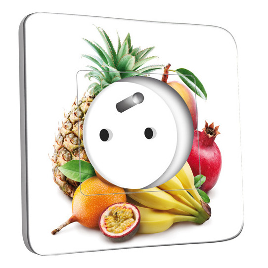 Prise décorée - Cuisine Life style Fruits2 