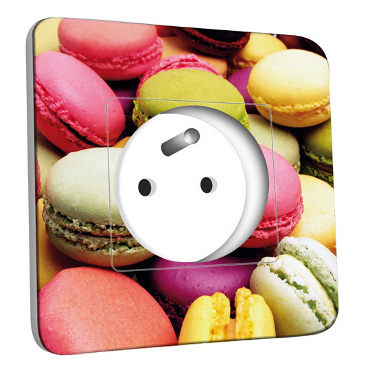 Prise décorée - Macarons 01 