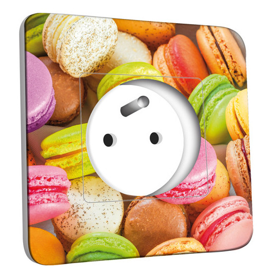 Prise décorée - Macarons 2 