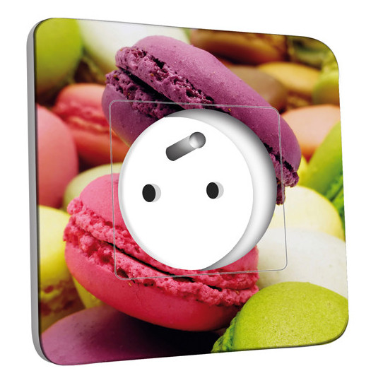 Prise décorée - Macarons 3 