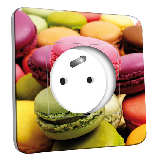 Prise décorée - Macarons 4 