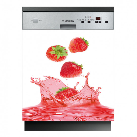 Stickers lave vaisselle fraises