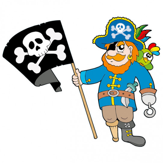 Stickers Pirate Drapeau