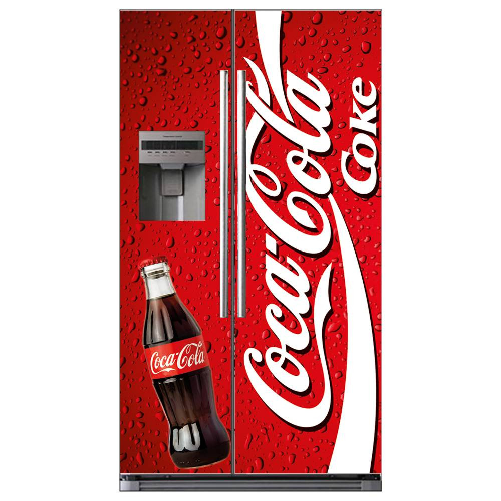 Stickers Frigo Américain coca cola - Des prix 50% moins cher qu'en magasin