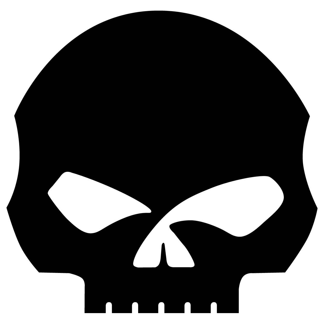 Harley Davidson Logo Silhouette Skull Decal | stickhealthcare.co.uk
