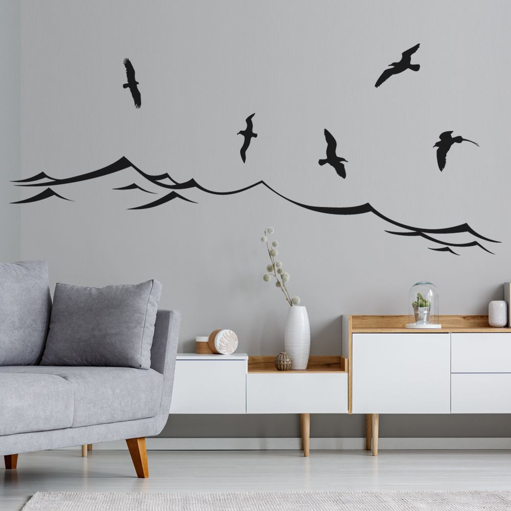 Stickers mer oiseaux - Des prix 50% moins cher qu'en magasin