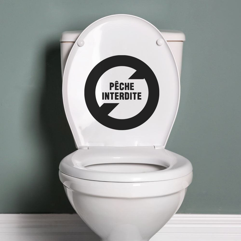 Stickers WC Peche et baignade interdites